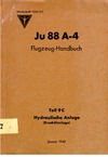 Werkschrift 1034/9C Ju 88 A-4 Flugzeug Handbuch - Teil 9c Hydraulische Anlage