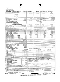 F6F-3N Airplane Characteristics &amp; Performance - 1 October 1945