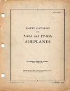 AN 01-75FJA4 - Parts Catalog for P-80A and FP-80A Airplanes