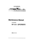Maintenance manual for the aircraft RF5B - Sperber