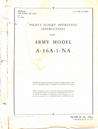 T.O. 01-60HB-1 Pilot&#039;s Flight Operating Instructions for Army Model A-36A-1-NA