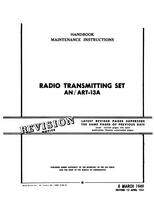 AN 16-30ART13-4 Handbook Maintenance Instructions Radio Transmitting set AN/ART-13A