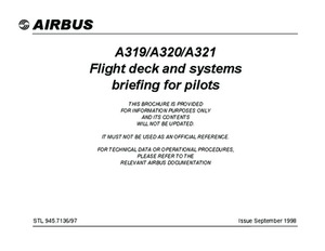 STL 945.7136/97 A319-A320-A321 Flight Deck and System Briefing for pilots