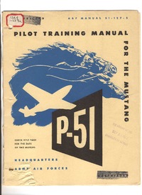 AAF 51-127-5 Pilot training Manual for the P-51 Mustang