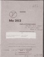Me262 Einfluganweisung - Me 262 Test flight instructions