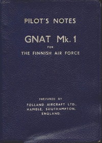 Pilot&#039;s Notes Gnat Mk.1