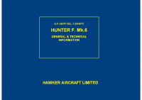 A.P. 4347F vol1 - Draft Hunter F. Mk.6 General &amp; technical information