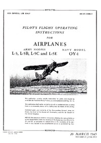 AN 01-50DB-1 Pilot&#039;s Flight Operating Instructions for Airplanes L-5,B,C,E OY-1