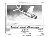 4198 F-84F Thunderstreak (W-7 Engine) Standard Aircraft Characteristics - 2 September 1958