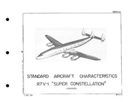 R7V-1 Super Constellation Standard Aircraft Characteristics - 1 July 1952