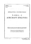T.O. 02-50AA-1 Operating Instructions L-440-1, -3 Aircraft engines