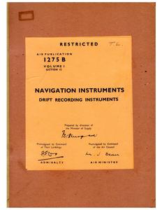A.P. 1275B Section 12 - Navigation Instruments - Drift Recording Instruments