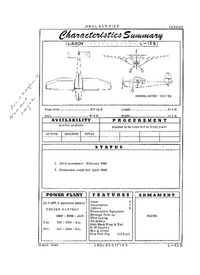 4278 L-13B Characteristics Summary - 15 November 1949 (Yip)