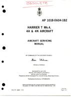 A.P. 101B-0604-1B2 Harrier  T Mk.4, 4A &amp; 4N aircraft - Aircraft Servicing Manual