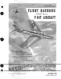 T.O. 1F-84-1 Flight Handbook F-84F Aircraft (Thunderstreak)