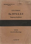 Werkschrift 2217 E-2,E-4  - Do 217 E-2,E-4 Flugzeug Handbuch Teil 8B Abwurfwaffenanlage