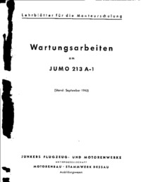 Wartungsarbeiten am Jumo 213 A-1
