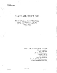 Pitts Special S-2C aircraft Maintenance manual