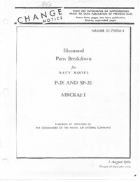 Navair 01-75EDA-4 Illustrated parts breakdown for Navy Model P-2E and SP-2E