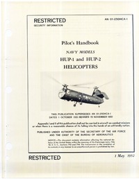 AN 01-250HCA-1 Pilot&#039;s Handbook HUP-1 and HUP-2 helicopters