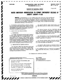 TO 60JE-32 Modification to permit emergency release of cockpit canopy - P-51D