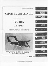 Navair 01-60GCB-1 Natops Flight Manual OV-10A Aircraft