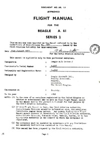 Flight Manual for the Beagle A.61 Series 2