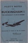 A.P. 2100A Pilot&#039;s Notes for Buckingham I
