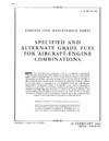 T.O. No 02-1-38 Specified and alternate grade fuel for Aircraft-Engine