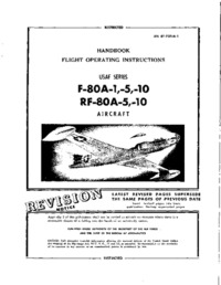AN 01-75FJA-1 Handbook Flight Operating Instructions F-80A-1,-5,-10 - RF-80A-5,10
