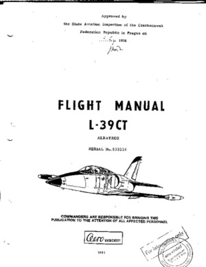 Flight Manual L-39CT Albatros