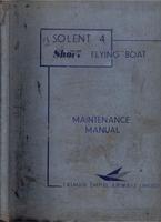 Short Solent 4 - Flying boat Maintenance manual  - Tasman Empire Airways