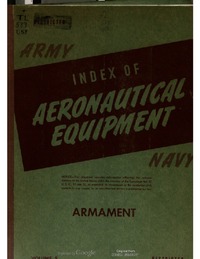 Index of Aeronautical Equipment - Volume 5 - Armament