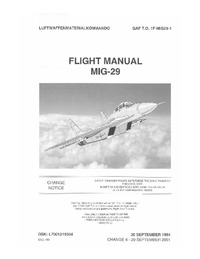 GAF T.O. 1F-MIG29-1 Flight Manual Mig-29