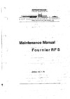 Maintenance manual Fournier RF5