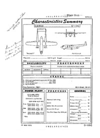 C-119C Packet Characteristics Summary - 22 May 1952