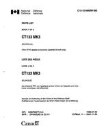 C-12-133-000/MY-002 CT133 MK3 Parts List