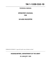 TM -1520-253-10 Operator&#039;s Manual for UH-60Q Helicopter