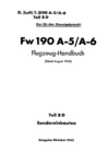 D.(Luft) T.2190 A-5/A6 Teil 8D und 5 FW 190 A-5/A-6 Flugzeug Handbuch - Teil 8D Sondereinbauten