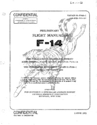 NAVAIR01-F14A Preliminary flight manual F-14