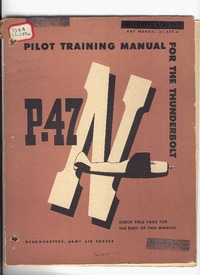 AAF 51-127-4 Pilot Training Manual for the P-47N Thunderbolt