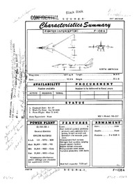 F-108 Rapier Characteristics Summary - 2 May 1958