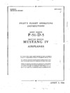 AN 01-60JE-1 Pilot&#039;s Flight Operating Instructions P-51-D-5 and Mustang IV airplanes