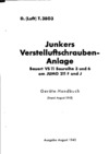 D.(Luft) T.3803 Junkers Verstelluftschrauben-Anlage  Jumo 211 F und J