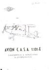 Avion C.A.S.A. 1.131-E Caracteristicas E Instrucciones de Entretenimiento