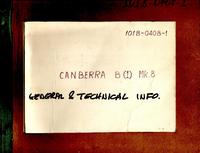 A.P. 101B-0408-1 Canberra B(I) Mk.8 General and technical info