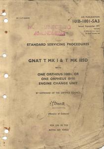 A.P. 101B-1801-5A3 - Standard Servicing Procedures - Gnat T Mk I &amp; T MK 185D