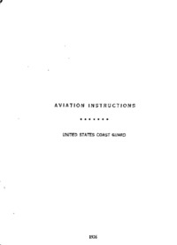Aviation instructions - United States Coast Guard