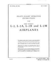 AN 01-135DA-1 Pilot&#039;s Flight operating Instructions for L-2, L-2A, L-2B and L-2M airplanes