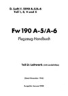 D.(Luft) T.2190 A-5/A6 Teil 1,3,4 und 5 FW 190 A-5/A-6 Flugzeug Handbuch - Teil 3 Leitwerk